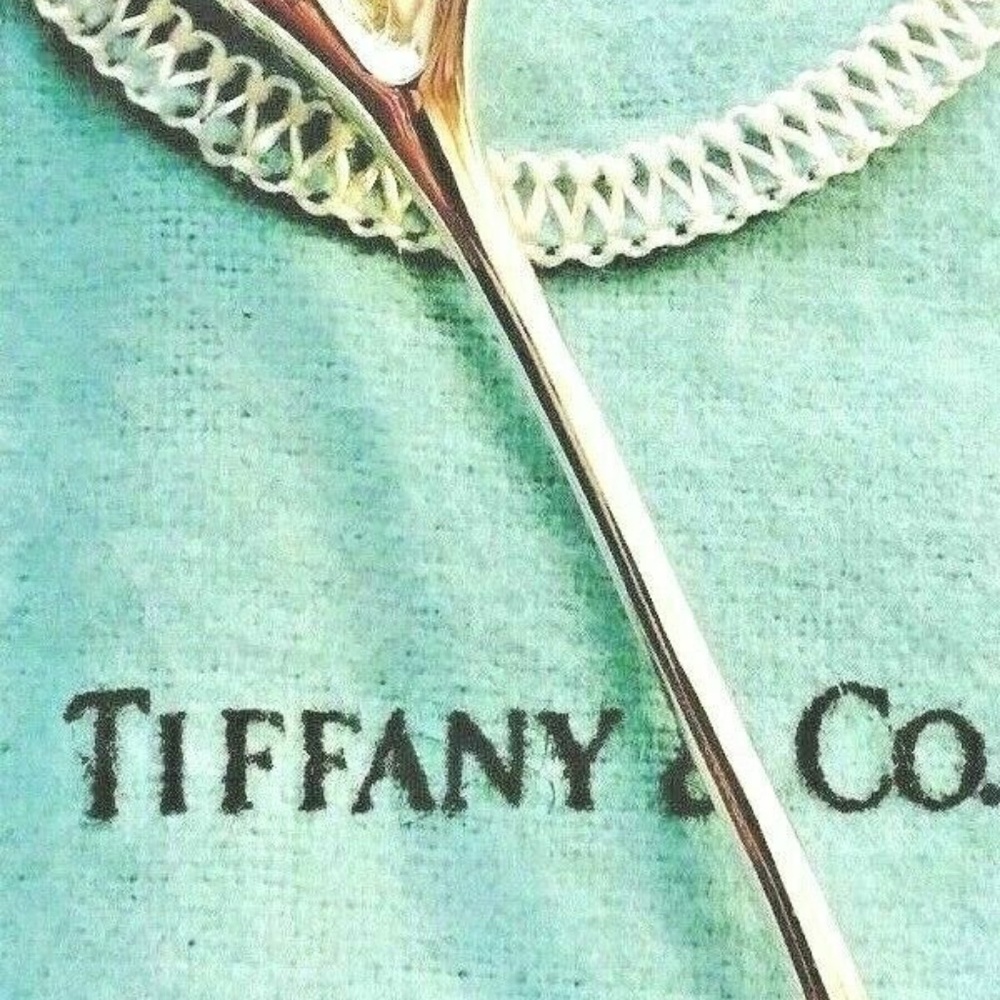 Tiffany & Co. Sterling Silver Gingko Tree Leaf Brooch Pin